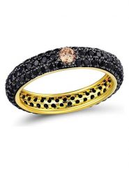Les Favorites Pozłacany pierścionek z cyrkoniami rozmiar: 52. Czarne pierścionki damskie Les Favorites, z cyrkonią, pozłacane. Za 108.99 zł.