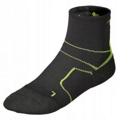 Skarpetki do biegania dla dorosłych Mizuno Trail Er socks. Czarne skarpetki damskie Mizuno, bez wzorów. Za 49.99 zł.