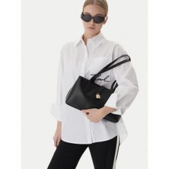 Torebka KARL LAGERFELD. Czarne torebki klasyczne damskie Karl Lagerfeld, bez wzorów, bez dodatków. Za 1,299.00 zł.