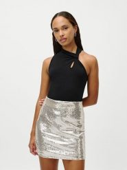 LeGer Top "Lilian" w kolorze czarnym rozmiar: 36. Czarne topy damskie LeGer, bez wzorów, bez kołnierzyka. Za 78.99 zł.