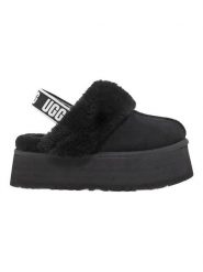 UGG Skórzane kapcie "Funkette" w kolorze czarnym rozmiar: 40. Czarne kapcie damskie Ugg, z wełny. Za 505.13 zł.