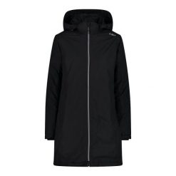 Parka dla kobiet CMP. Czarne parki damskie CMP, xs, bez wzorów. W wyprzedaży za 471.60 zł.
