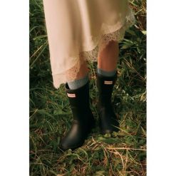 Kalosze Hunter. Czarne kalosze damskie Hunter, bez wzorów. Za 249.99 zł.