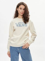 Vans Bluza Classic V Bff Crew VN000A5Q Beżowy Regular Fit. Brązowe bluzy bez kaptura damskie Vans, m, z syntetyku. Za 159.99 zł.