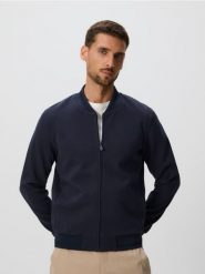 Bluza bomberka - szary. Szare bluzy bez kaptura męskie Reserved, l, z bawełny. Za 119.99 zł.