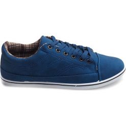 Granatowe Modne Wysokie Trampki TL345 Granatowy. Niebieskie trampki i tenisówki męskie ButyModne, bez wzorów, z materiału, bez zapięcia. Za 79.00 zł.