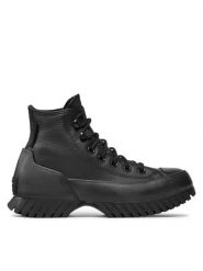 Converse Trzewiki Chuck Taylor All Star Lugged Winter 2.0 Hi 171427C Czarny. Czarne botki damskie Converse, ze skóry, retro, bez obcasa, na płaskiej podeszwie, bez zapięcia. Za 559.99 zł.