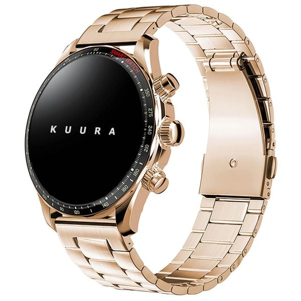 Kuura Inteligentny Zegarek FM2 - Złoty. Żółte zegarki damskie KUURA, złote. Za 349.00 zł.