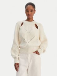 BOSS Sweter Farlant 50554767 Beżowy Relaxed Fit. Brązowe swetry klasyczne damskie Boss, s, z wełny, bez kołnierzyka. Za 999.99 zł.