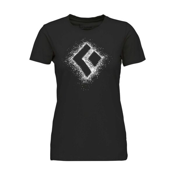 Koszulka damska bawełniana Black Diamond Chalked Up 2.0 Tee z krótkim rękawem. Czarne bluzki sportowe damskie Black Diamond, s, bez wzorów, z bawełny, bez kołnierzyka. Za 104.99 zł.