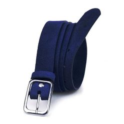 BELTIMORE damski pasek skórzany granatowy pudełko A90 : Kolory - granatowy, Rozmiar pasków - r.85-100 cm. Niebieskie paski damskie bez wzorów. Za 52.79 zł.