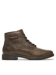 Bugatti Kozaki BUGATTI-3117823L1000 6100 DARK BROWN Brązowy. Brązowe buty zimowe męskie Bugatti, ze skóry, bez zapięcia. Za 569.99 zł.