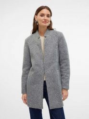 Vero Moda Płaszcz "Katrine" w kolorze szarym rozmiar: S. Szare płaszcze damskie Vero Moda, s, bez wzorów. Za 92.21 zł.