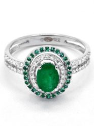 Maison héritage PARIS Złoty pierścionek "Dara" z diamentami i szafirami rozmiar: 56. Szare pierścionki damskie maison héritage PARIS, z diamentem, złote. Za 3,784.99 zł.