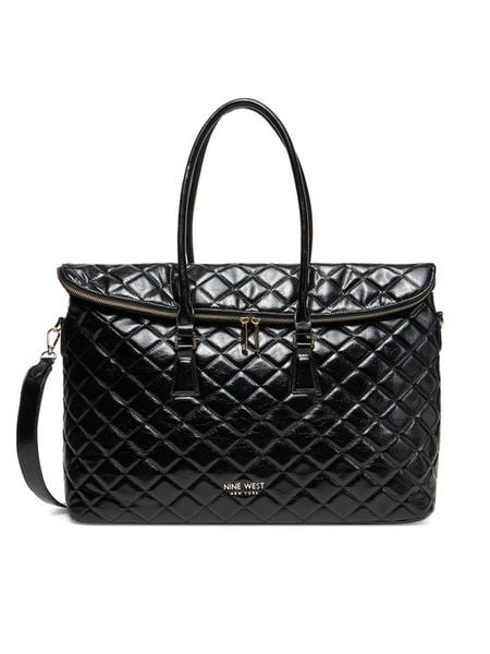 Nine West Torebka CEO-SOPHIA-LA374-4066 Czarny. Czarne torebki klasyczne damskie Nine West, bez wzorów, z materiału, bez dodatków. Za 299.99 zł.