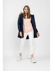 WHITE GOOSE Parka "Melisa" w kolorze granatowym rozmiar: XXL. Niebieskie parki damskie White Goose, xxl, bez wzorów. Za 193.24 zł.