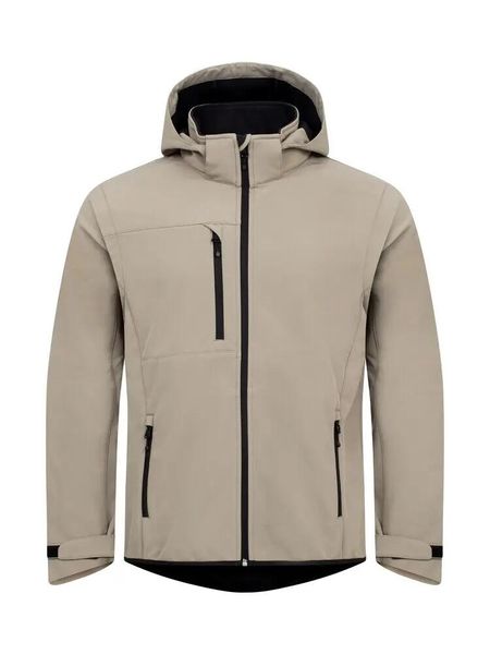 Clique Classic Softshell 2 in 1 – Odwracalna kurtka/bezrękawnik z recyklingu. Brązowe kurtki męskie CLIQUE, l, bez wzorów, z polaru. Za 376.06 zł.
