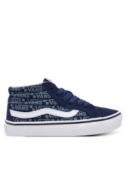 Vans Tenisówki SK8-Mid Reissue VN000CZ4BLU1 Granatowy. Niebieskie buty sportowe chłopięce Vans, ze skóry, bez zapięcia. Za 199.99 zł.