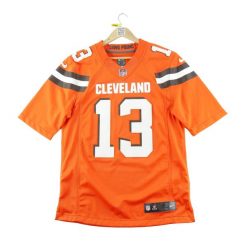 Second life - Nike koszulka piłkarska męska NFL Cleveland Browns - Stan dobry. Brązowe t-shirty sportowe męskie Nike, l, z jeansu, bez ramiączek, do piłki nożnej. Za 298.16 zł.