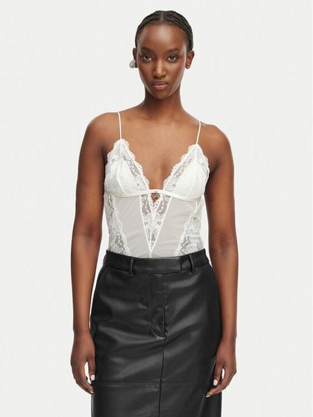 Patrizia Pepe Body 2I0143/A602-W146 Biały. Białe body damskie Patrizia Pepe, bez wzorów, z syntetyku. Za 639.99 zł.