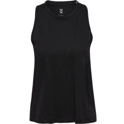 Damski tank top Hummel Canja. Czarne topy damskie HUMMEL, bez wzorów, bez ramiączek. Za 182.00 zł.