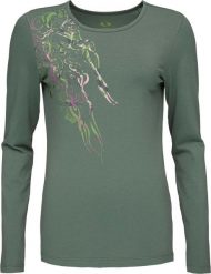 Damska koszulka Loap Abmora zielona. Czerwone t-shirty damskie ÀLG, xs, bez wzorów, z bawełny, bez kołnierzyka. Za 161.99 zł.