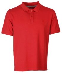 Koszulka POLO z Kołnierzykiem, Czerwona Jednokolorowa Krótki Rękaw -PAKO JEANS. Czerwone koszulki polo męskie Pako Jeans, l, bez wzorów, z bawełny, bez ramiączek. Za 119.00 zł.