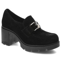 Czarne Półbuty Lemar Damskie Eleganckie Buty. Czarne półbuty damskie Lemar, bez wzorów, ze skóry, biznesowe, bez obcasa, na obcasie. Za 339.00 zł.
