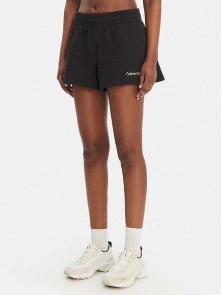 Calvin Klein Performance Szorty sportowe LVGWS6S804 Czarny Regular Fit. Czarne spodenki sportowe damskie Calvin Klein Performance, l, z syntetyku. Za 169.99 zł.