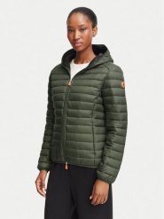 Save The Duck Kurtka przejściowa D33620W GIGA21 Zielony Regular Fit. Zielone kurtki damskie SAVE THE DUCK, bez wzorów, z syntetyku, bez kaptura. Za 769.99 zł.