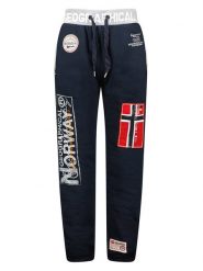 Geographical Norway Spodnie dresowe "Myer" w kolorze granatowym rozmiar: XL. Niebieskie spodnie dresowe męskie Geographical Norway, bez wzorów, z dresówki. Za 110.81 zł.