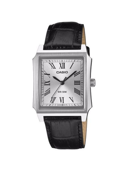 Casio Zegarek MTP-B190L-7BVER Czarny. Czarne, analogowe zegarki męskie Casio, ze stali. Za 449.99 zł.