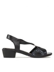 Go Soft Sandały WI23-BETTY-06 Czarny. Czarne sandały damskie GO SOFT, bez wzorów, ze skóry, bez obcasa, na słupku. Za 179.99 zł.