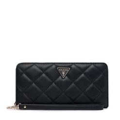 Portfel Guess. Czarne portfele damskie Guess, z aplikacjami. Za 294.99 zł.