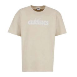 Męska Koszulka Cursive Logo Heavyweight Oversized T-shirt. Brązowe t-shirty męskie Urban Classics, l, bez wzorów, bez kołnierzyka. Za 85.99 zł.