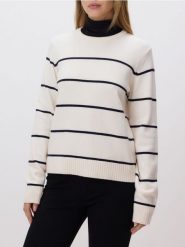 Sweter z wiskozą - wielobarwny. Swetry klasyczne damskie Reserved, l, z dzianiny, bez kołnierzyka. Za 99.99 zł.