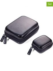 Troika 2-częściowy zestaw w kolorze czarnym rozmiar: onesize. Czarne walizki Troika, bez wzorów, z materiału. Za 69.99 zł.