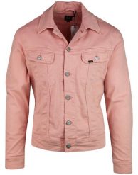 LEE SLIM RIDER MĘSKA KURTKA JEANSOWA PASTEL PINK L89RRN51 112123905. Różowe kurtki męskie Lee, l, bez wzorów, z jeansu, bez kaptura. Za 289.99 zł.
