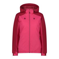 Kurtka damska z kapturem ripstop CMP. Czerwone kurtki damskie CMP, bez wzorów, z kapturem. Za 441.90 zł.