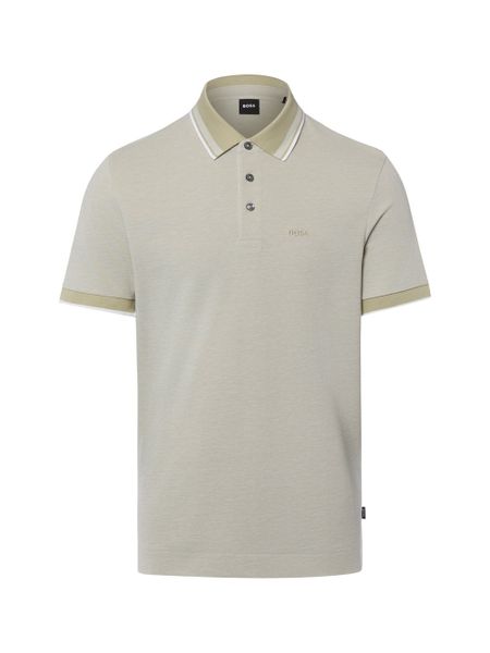 BOSS koszulka polo Mężczyźni Bawełna (100%) zielony, L. Zielone koszulki polo męskie Boss, l, bez wzorów, z bawełny, bez ramiączek. Za 599.95 zł.