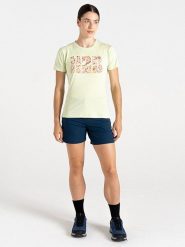 Dare 2b Koszulka funkcyjna "Tranquility III Tee" w kolorze limonkowym rozmiar: 44. Zielone bluzki sportowe damskie Dare 2b, bez wzorów, z bawełny, bez ramiączek. Za 70.24 zł.