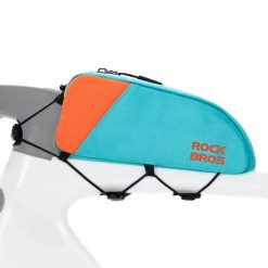 Torba rowerowa na ramę płetwa Rockbros Urban Rider 078. Niebieskie torebki klasyczne damskie ROCKBROS, bez wzorów, z materiału, bez dodatków. Za 79.00 zł.