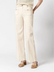 Rosner Dżinsy - Wide Leg fit - w kolorze beżowym rozmiar: W40/L34. Brązowe jeansy damskie Rosner, z podwyższonym stanem. Za 152.98 zł.