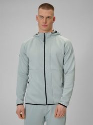 4F Bluza treningowa regular szybkoschnąca męska - miętowa S. Niebieskie bluzy bez kaptura męskie 4f, m, z materiału. Za 269.99 zł.