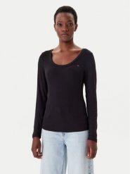 Tommy Jeans Bluzka DW0DW20921 Czarny Regular Fit. Czarne bluzki damskie Tommy Jeans, xl, bez wzorów, z jeansu, bez ramiączek. Za 179.99 zł.