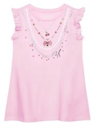 Guess Sukienka codzienna K6RK02 KA6W4 Różowy Regular Fit. Czerwone sukienki dziewczęce Guess, z aplikacjami, z bawełny, bez ramiączek. Za 139.99 zł.