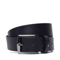 Pasek Tommy Hilfiger. Niebieskie paski męskie Tommy Hilfiger, bez wzorów. Za 209.99 zł.