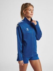 Kurtka damska Hummel hmlcore xk. Niebieskie kurtki damskie HUMMEL, xs, bez wzorów, z materiału, bez kaptura. Za 181.70 zł.