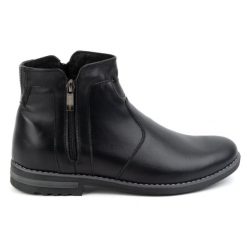 KOMODO Buty męskie skórzane zimowe sztyblety ocieplane 887K czarne. Czarne sztyblety męskie na zimę, ze skóry, bez zapięcia. Za 438.49 zł.