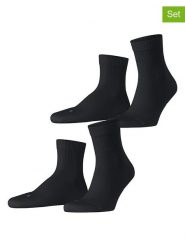 Falke Skarpety (2 pary) "Run Rib" w kolorze czarnym rozmiar: 37-38. Czarne skarpetki męskie Falke, bez wzorów. Za 78.47 zł.